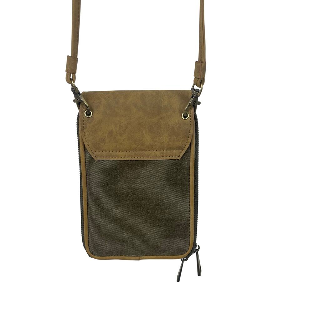 Park Hill Cotton Canvas Wallet Organizer Crossbody Handbag View 2